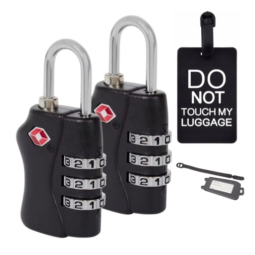 2 × навісний замок Spilbergen tsa + адресна книга аеропорту 2108LT_0001