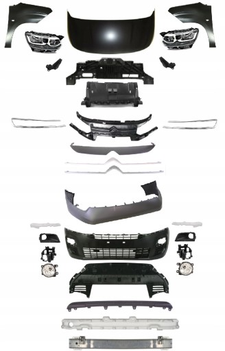 CTBRL3KPLPRZ - CITROEN BERLINGO III 3 2018+ ПЕРЕДНИЙ КАПОТ В КОМПЛЕКТЕ