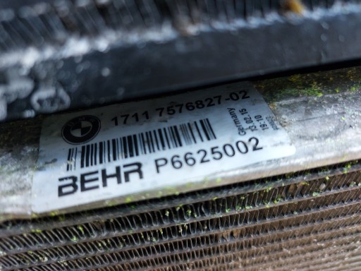 Radiateur BMW 7 F01 4.4 B 7576827 KOMPLET