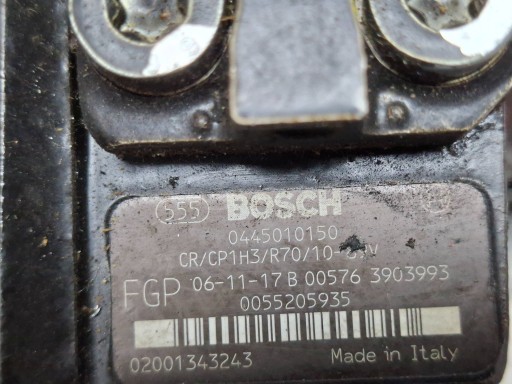 injection pump BOSCH 0445010150 OPEL ASTRA H ZAFIRA B 1.9 CDTI 2005