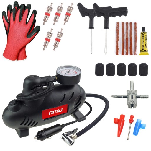 ВЕЛИКИЙ КОМПЛЕКТ ДЛЯ РЕМОНТУ КОЛІСНИХ ШИН КОМПРЕСОР 21 ELE