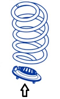 550362599R, 550362599R - Омивач задньої пружини dacia oe