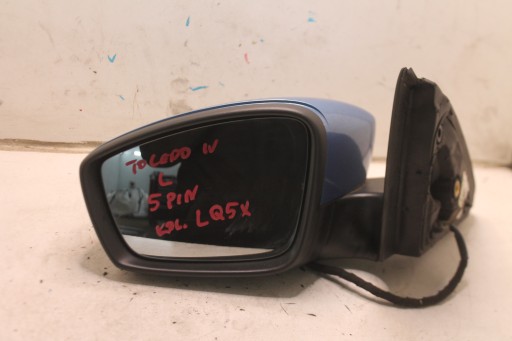 mirror left 5PIN SEAT TOLEDO IV SKODA RAPID of wheels. LQ5X 12-19 ANGLIK