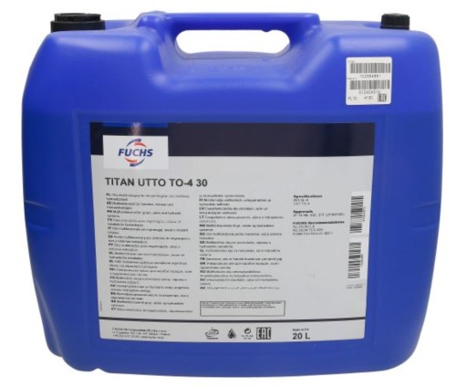 FUCHS TITAN UTTO-4 SAE30 20L