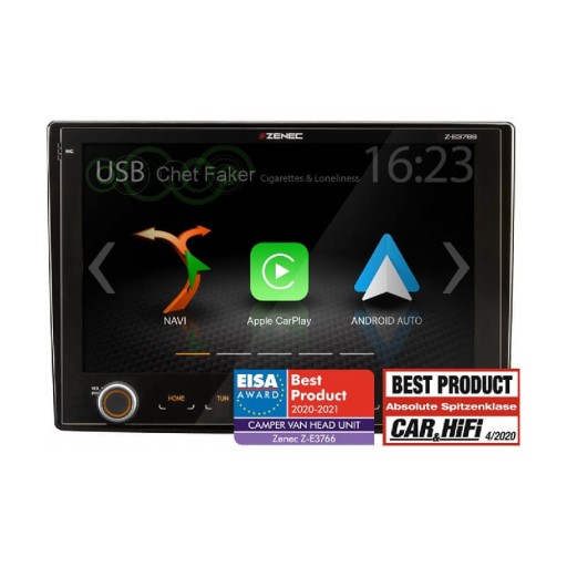 08221469 - Радіо Bluetooth з навігацією ZENEC з-e3766 кемпер