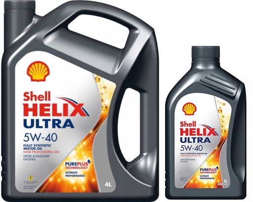 Shell Helix Ultra 5L 5W-40 4L + 1L