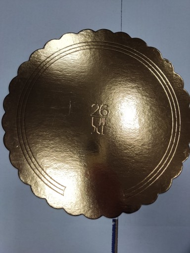 Золота основа для торта 26см