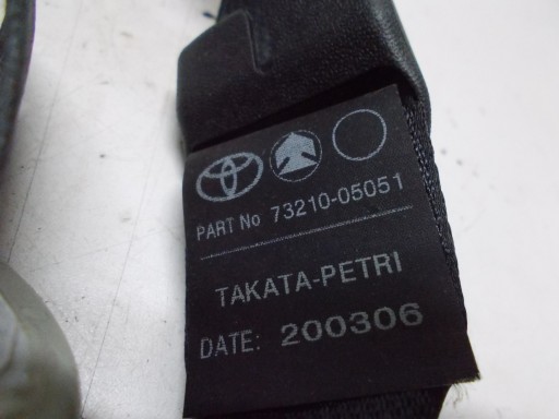 TOYOTA AVENSIS T25 tension belt safety right front 73210-05051