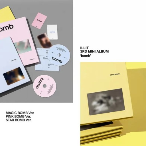 PRE-ORDER) ILLIT - [BOMB] 3rd Mini Album,PINK BOMB