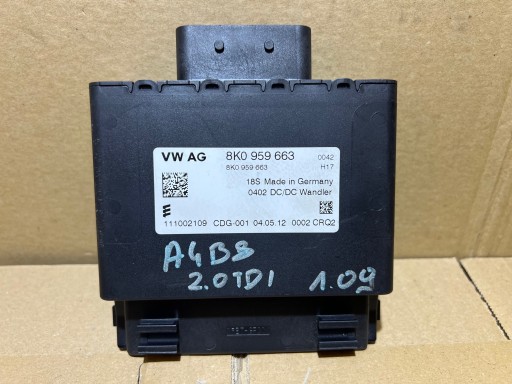 AUDI A3 8P A4 A5 A6 Q5 STABILIZATOR Bedienteil Steuergerät Batterie 8K0959663