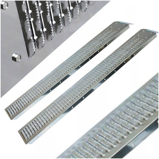 ВАНТАЖУВАЛЬНА РАМПА 195 СМ СТАЛЕВІ ПІД'ЇЗДНІ ДОРОГИ ВАНТАЖНОМІСТЬ 400 КГ ПРИВОДНА ПЛАТФОРМА