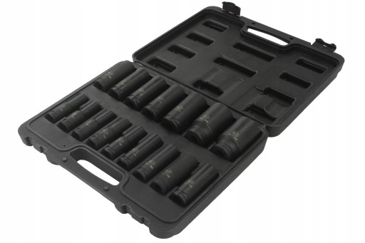 IMPACT SOCKETS 1/2' 10-32MM SET CASE BJC