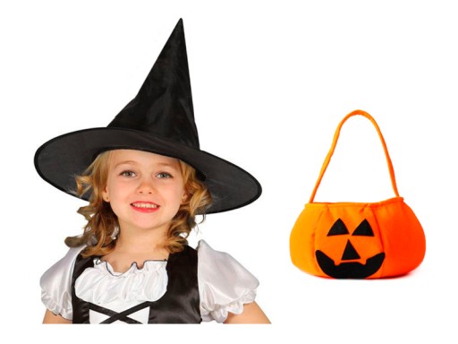 НАБІР ВІДЬМЬСЬКИХ КАПЕЛЮХІВ ВІДЬМЬЯНА ГАРБУЗОВА СУМКА