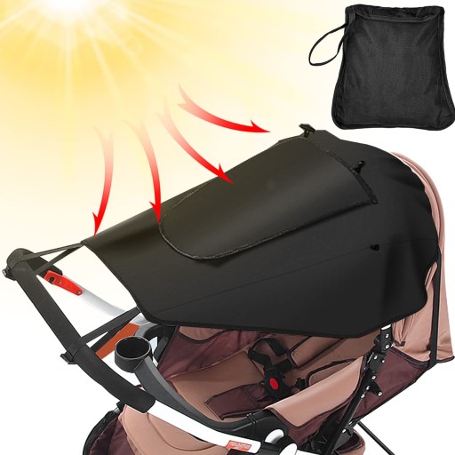 Парасолька до коляски BEDEE 1 см чорний