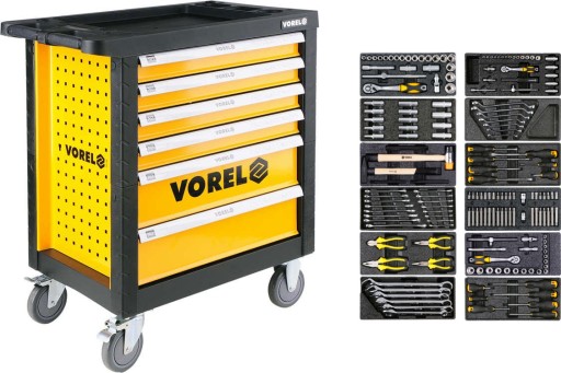 STHOR СЕРВІСНА ШАФА ВІЗОК З ІНСТРУМЕНТАМИ 117 EL