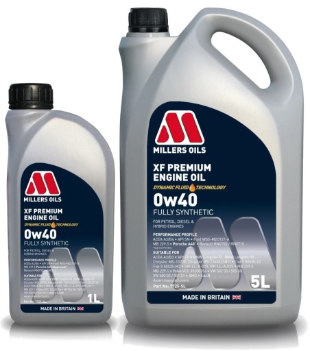 MILLERS OILS XF PREMIUM 0W40 6л