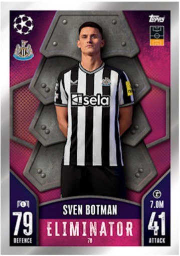 Картка Topps Match Attax 23/24 ELIMINATOR - 70 SVEN BOTMAN