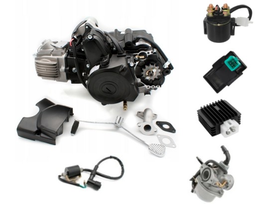 125ATV1+1EXTREME - Двигун Quad ATV 110 125 1+1 Bombardier повний комплект