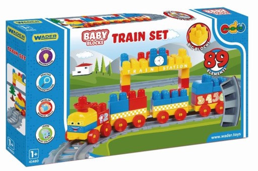 Поїзд Baby Blocks 3,35 м 89 шт. 