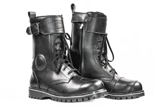 КОЖАНЫЕ МОТОЦИКЛОВЫЕ БОТИНКИ КОЖАНЫЕ БОББЕРЫ CUSTOM размер 42