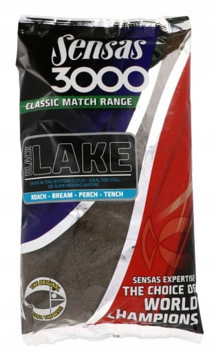 Прикормка для поплавця та ґрунту Sensas 1 кг Sensas 3000 Black Lake