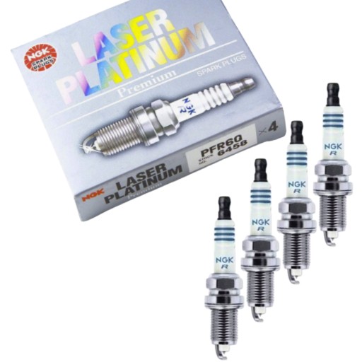 4x свічки запалювання ngk 6458 platinum pfr6q lpg cng - комплект
