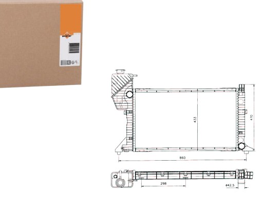 NRF50557(EXT) - РАДИАТОР NRF MERCEDES SPRINTER 208-312 NRF