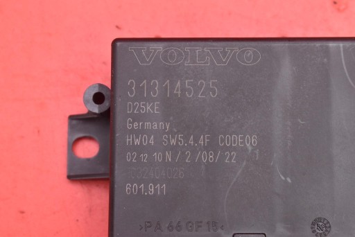 Centralina modulo parcheggio PDC 31314525 VOLVO XC60 1 e 08-13
