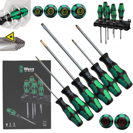 ЗМІШАНИЙ НАБІР ПЛОСКИХ ВИКРУТОК SL PHILIPS PH1 PH2 KRAFTFORM 6 ШТ.