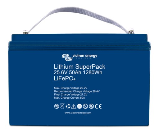 BAT524050705 - Аккумулятор ve Lithium SuperPack 25.6 V / 50ah (M8)