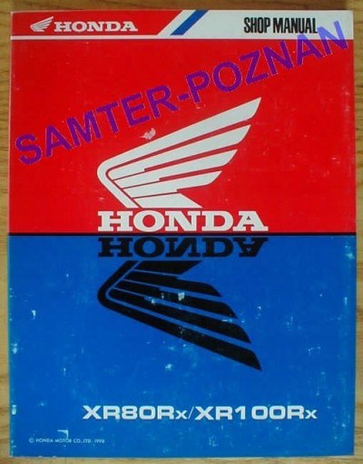 Honda XR 80 R XR 100 R Заводське Керівництво по ремонту
