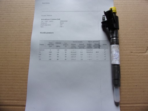 31272690 - VOLVO 2.4 D4 D5 инжектор 0986435393 тест