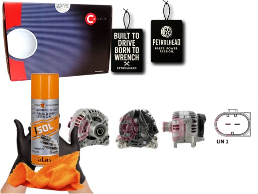 CASCAL10379AS#ECS-PCP+K - Генератор 12v 140a casco #petrolhead pro+ kit4