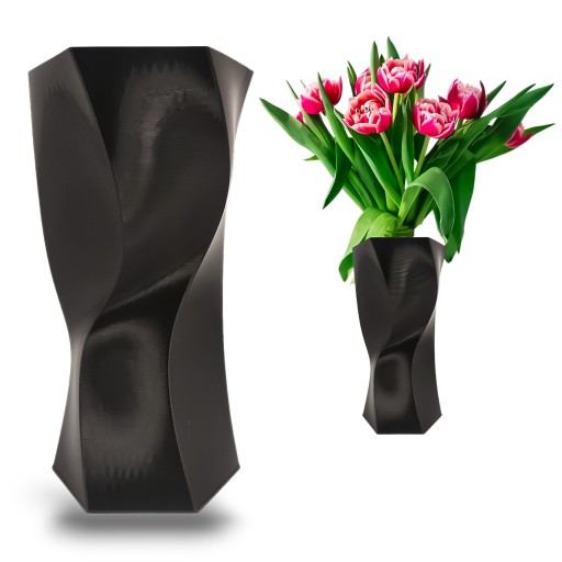 Váza na kvety Vysoká Moderná Plastová Nerozbitná Večná 20 cm