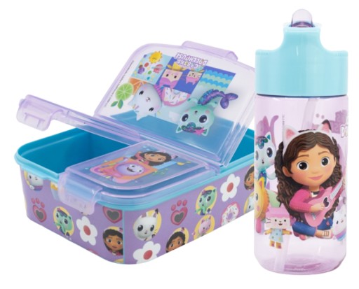 Ланч-бокс Stor 21220 Koci Domek 900 мл + Пляшка Stor 21236 Koci Domek Gabi 430 мл