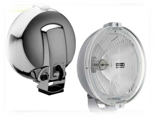 2HP - Галогены на трубе хром Дальний с кольцом