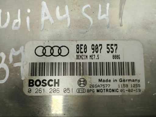 Audi A4 S4 B6 8E 8H 2001 Sterowniki of the engine