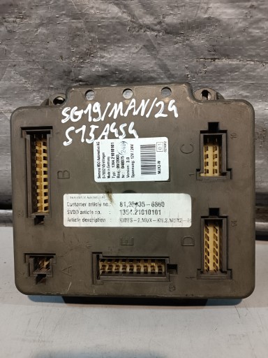 MAN AUTOBUS control unit MUX2-M 1364.21010101 048075 VERSION 3.0
