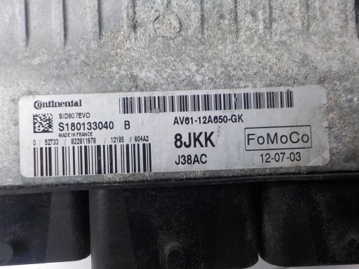 FORD C-MAX II Computer Bedienteil AV61-12A650-GK S180133040B 8JKK
