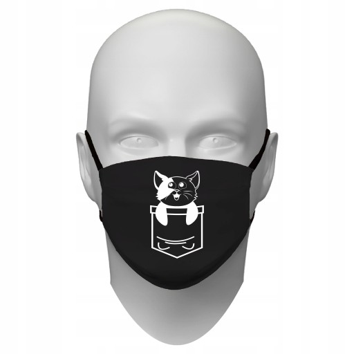 Бавовняна маска чорна 1 шт.