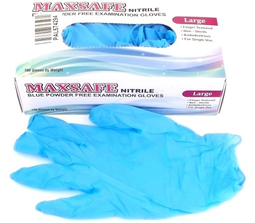 РУКАВИЧКИ ЗАХИСНІ НІТРІЛОВІ КИСЛОТОСТІЙКІ РОЗМІР М