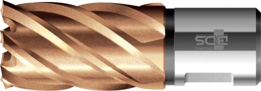 Короткое корончатое сверло KBK HSS, хвостовик Weldon 50/30 мм