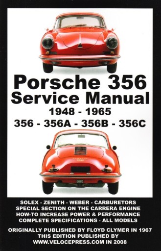 Porsche 356 (1948-1965) інструкція з експлуатації