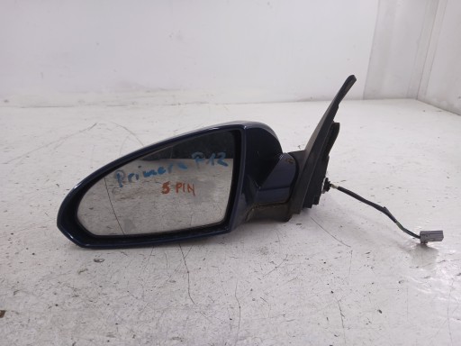 NISSAN PRIMERA P12 mirror left 5 PIN blue