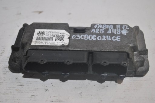 Компьютерный контроллер двигателя skoda fabia ii лифт 03c906024ce