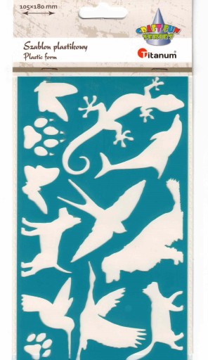 Пластиковий шаблон Titanum Animals 10,5 х 18 см