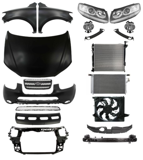 2553 - Ремінь бампера Hyundai Santa Fe 06-09 Крило капота