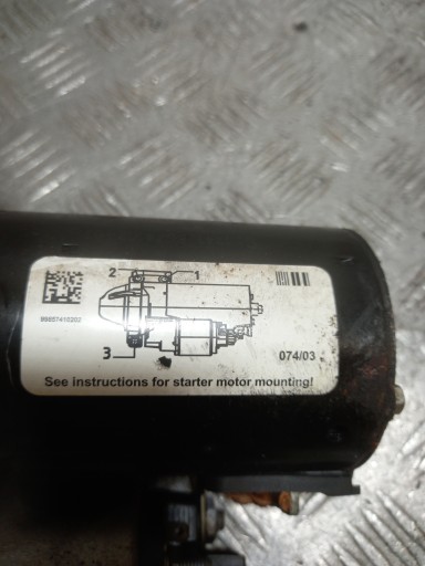starter BMW 6 0001148509 12418574102 3.0 640D XDRIVE