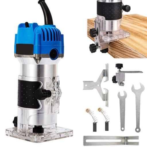 ФРЕЗЕРНЫЙ СТАНОК ВЕРХНЕГО ШПИНДЕЛЯ 800 Вт + НАПРАВЛЯЮЩЕЕ КОЛЕСО ДЛЯ ОБРЕЗКИ КРОМКИ