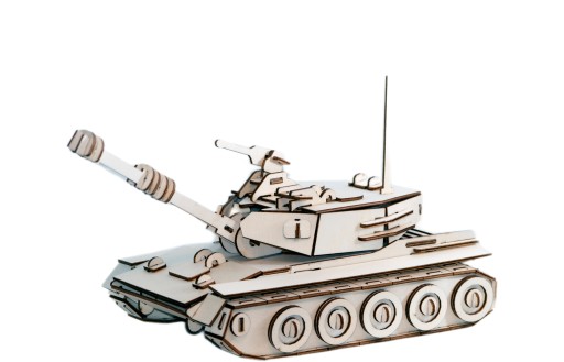 Tank 3D puzzle z dreva Hračka